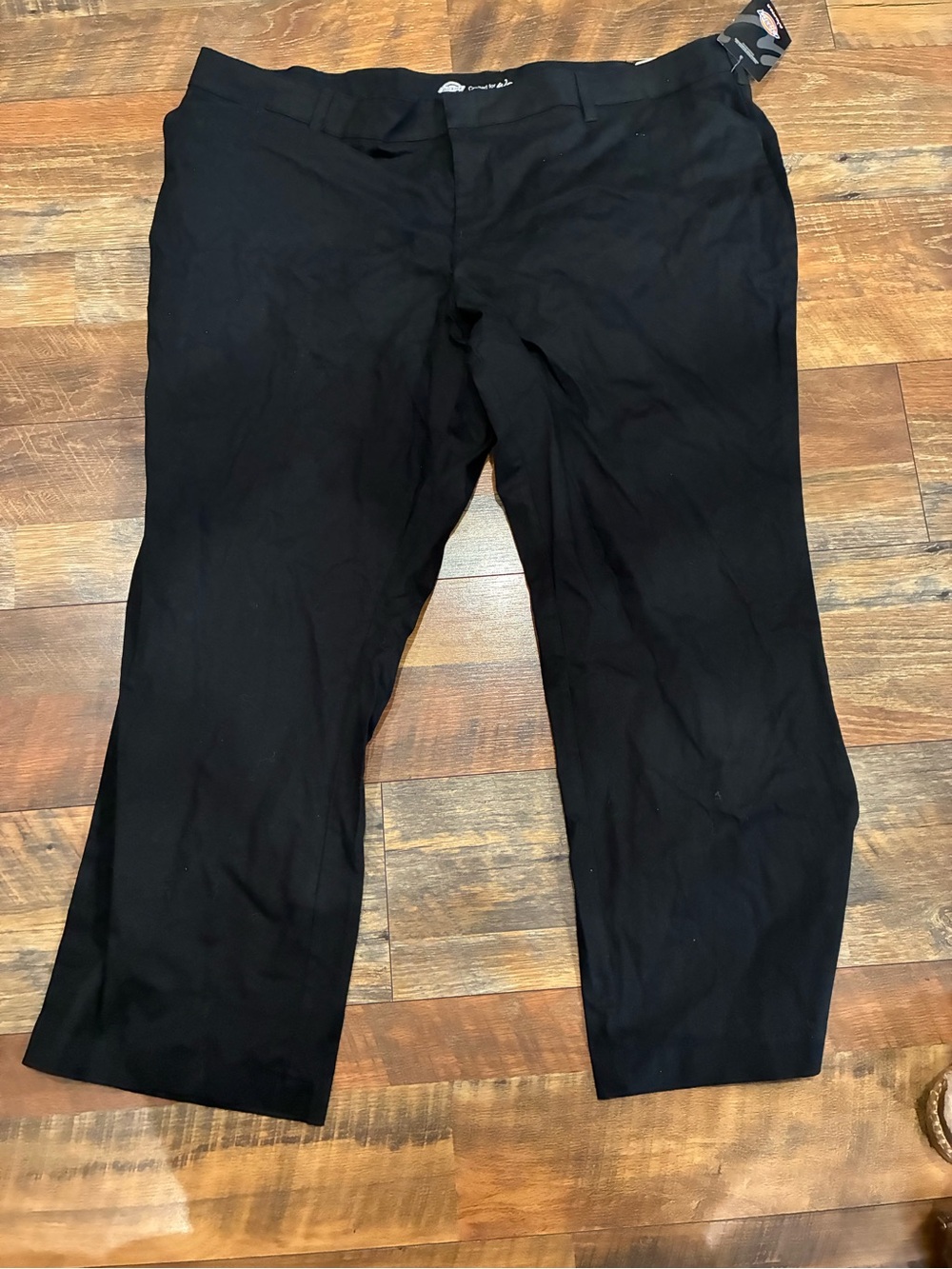 New W/ Tags Dickies Black Flex Twill Work Pants Women's Relaxed Fit Size 24 R